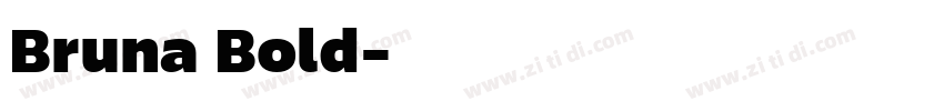 Bruna Bold字体转换